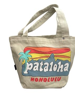 Honolulu Canvas Tote Bag in Cream